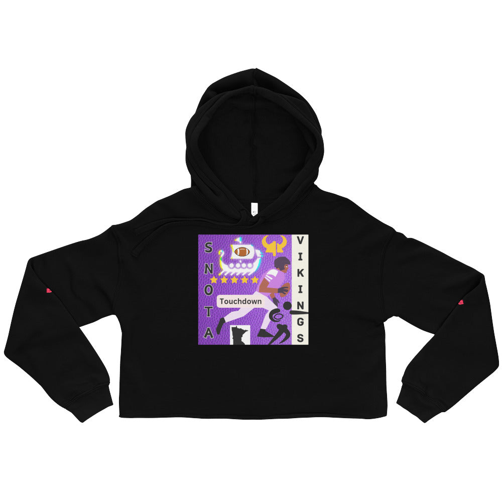 SNOTA VIKINGS | MuseLaa | Lips | Crop Hoodie